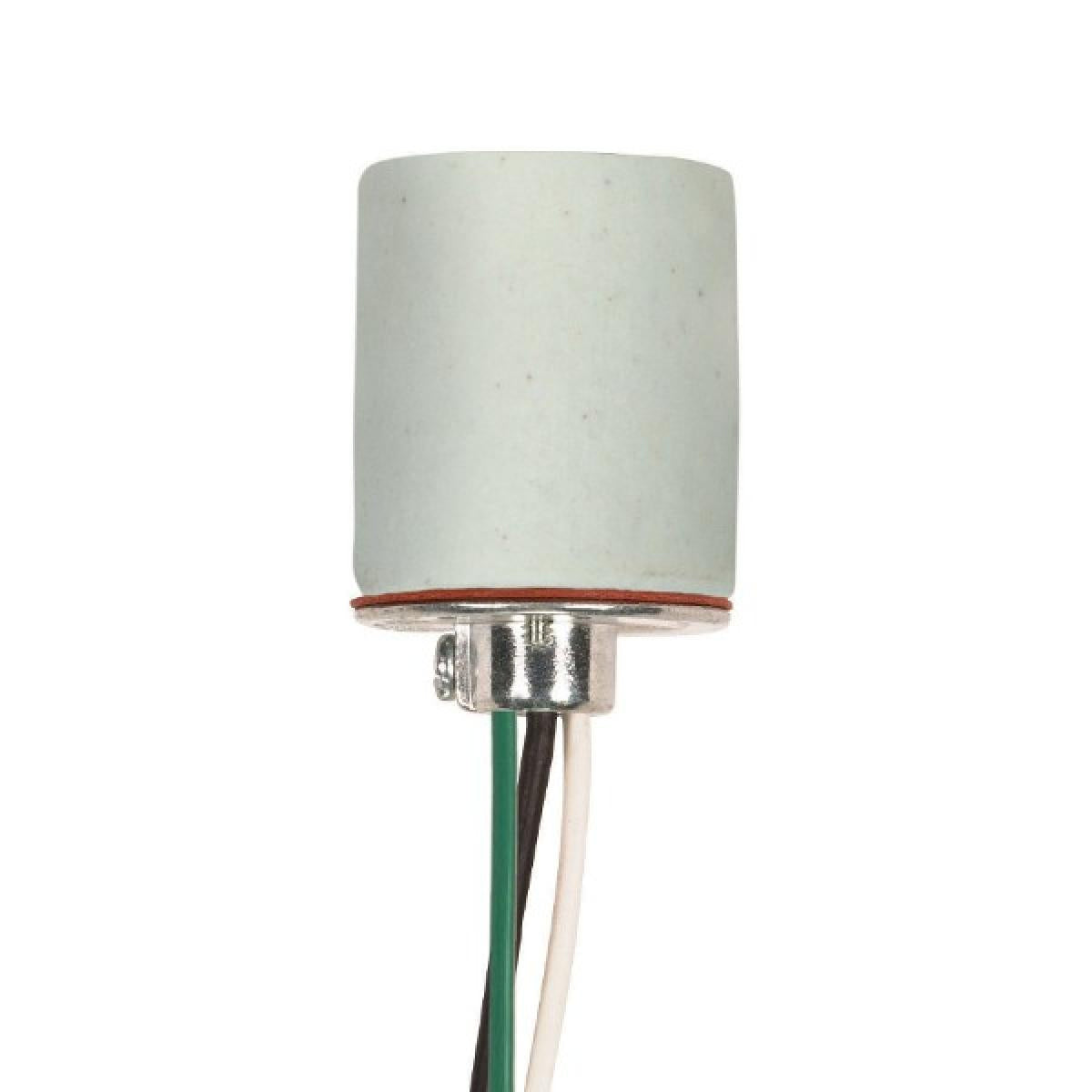 Satco - 80-1202 - Keyless Porcelain Socket - White