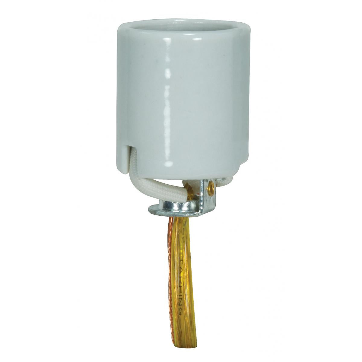 Socket in Glazed White
