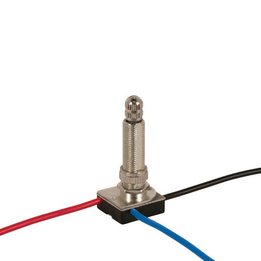 3-Way Metal Rotary Switch in Nickel Plated