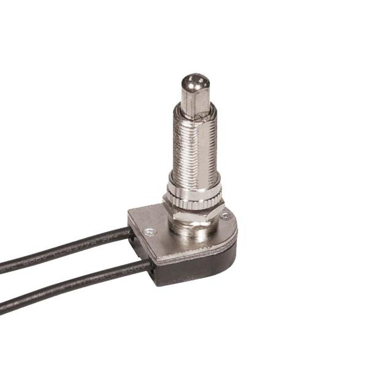 On-Off Metal Push Switch in Nickel Plated
