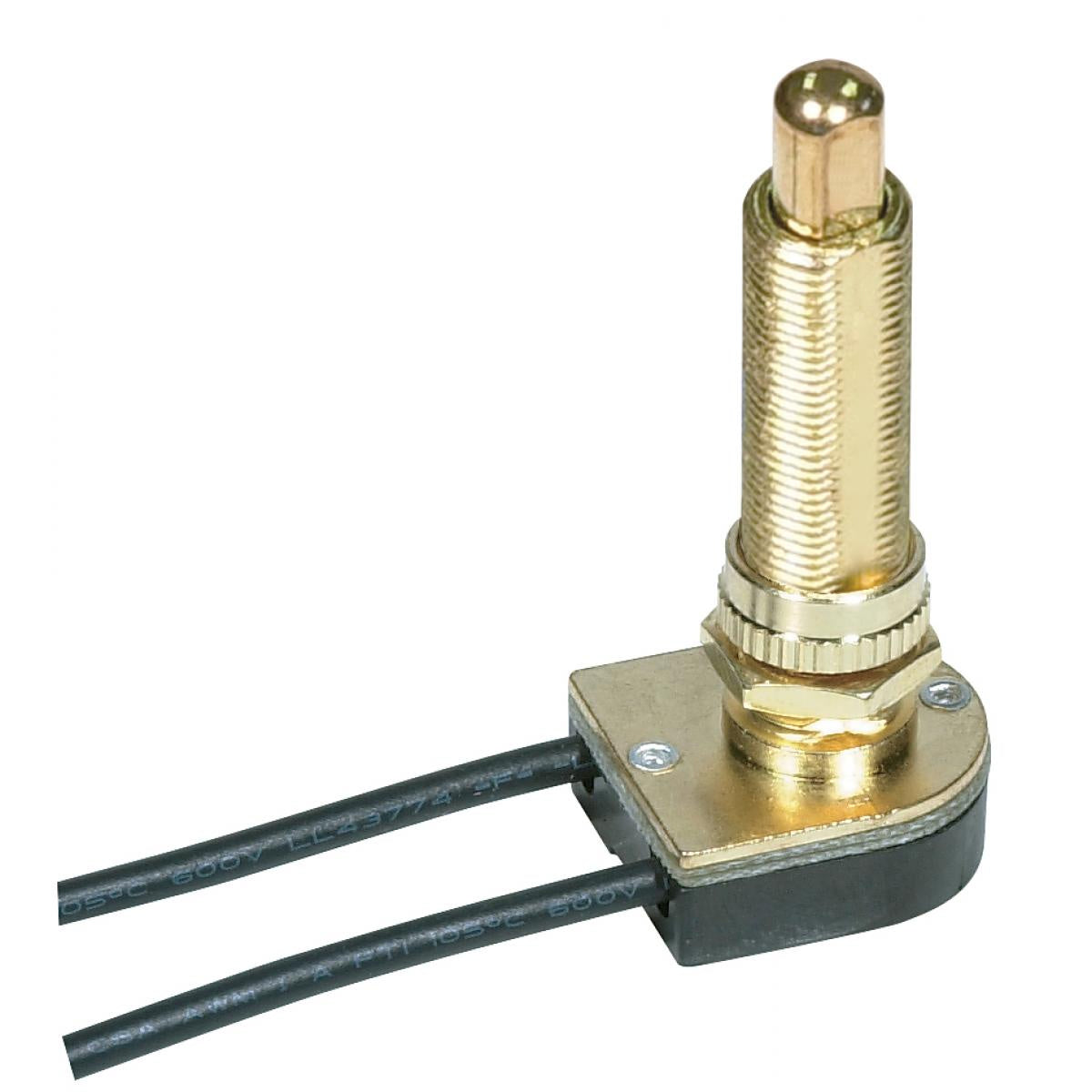 On-Off Metal Push Switch in Brass Plated