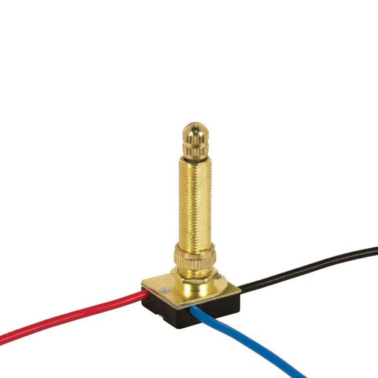 3-Way Metal Rotary Switch in Brass Plated