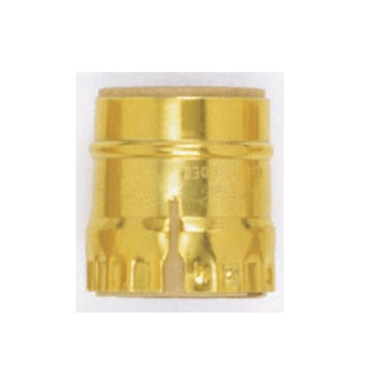 (4-Pack) 3 Piece Shell With Paper Liner in Polished Brass
