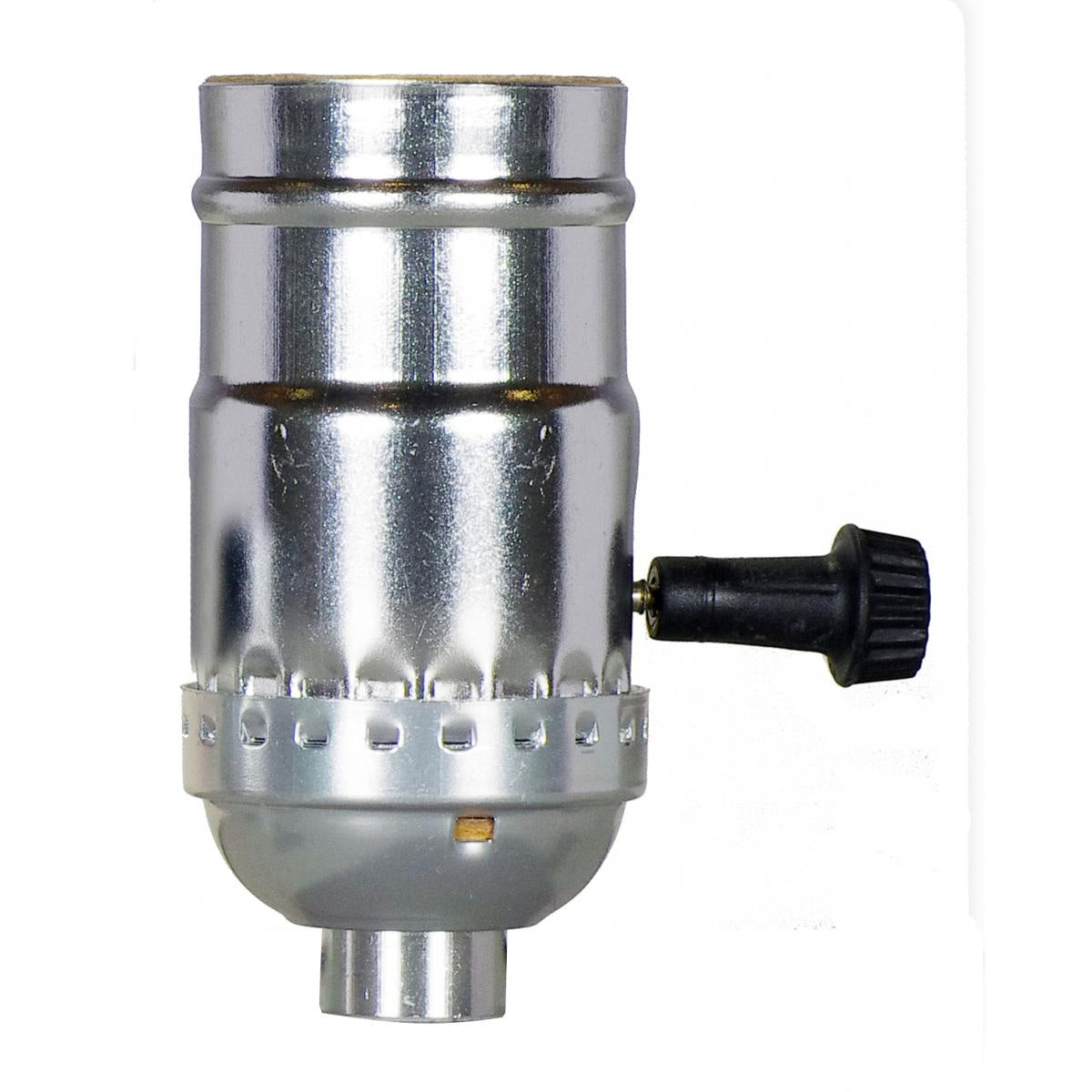 Satco - 80-1559 - On-Off Turn Knob Socket - Nickel
