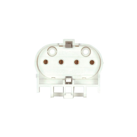 (4-Pack) Snap-In Mounting Multiple Bottom Push-In Wiring Ports Metal-Spring Lamp Retainer Clip in Not Specified