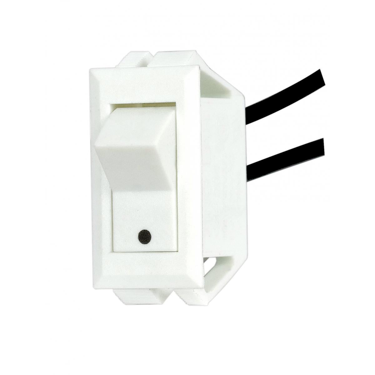 (4-Pack) Phenolic Rocker Switch W/Dot in White