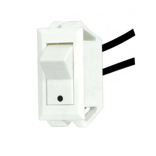 (4-Pack) Phenolic Rocker Switch W/Dot in White