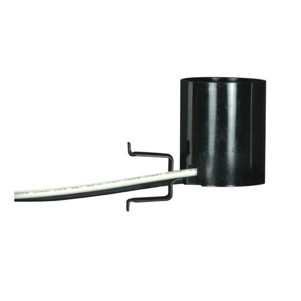 (4-Pack) Snap-In Double Spring Clip in Black