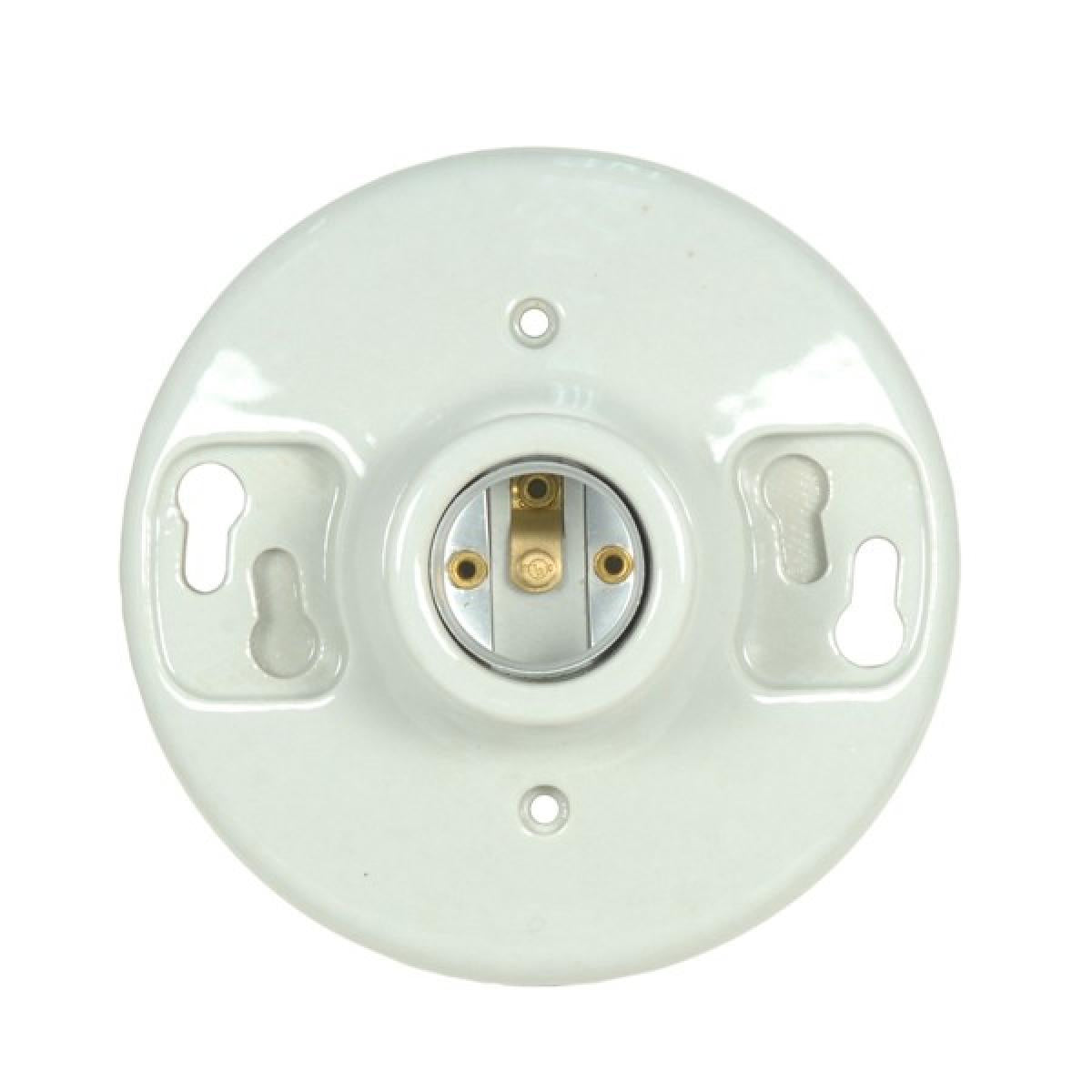 Satco - 80-1648 - Ceiling Receptacle - Glazed