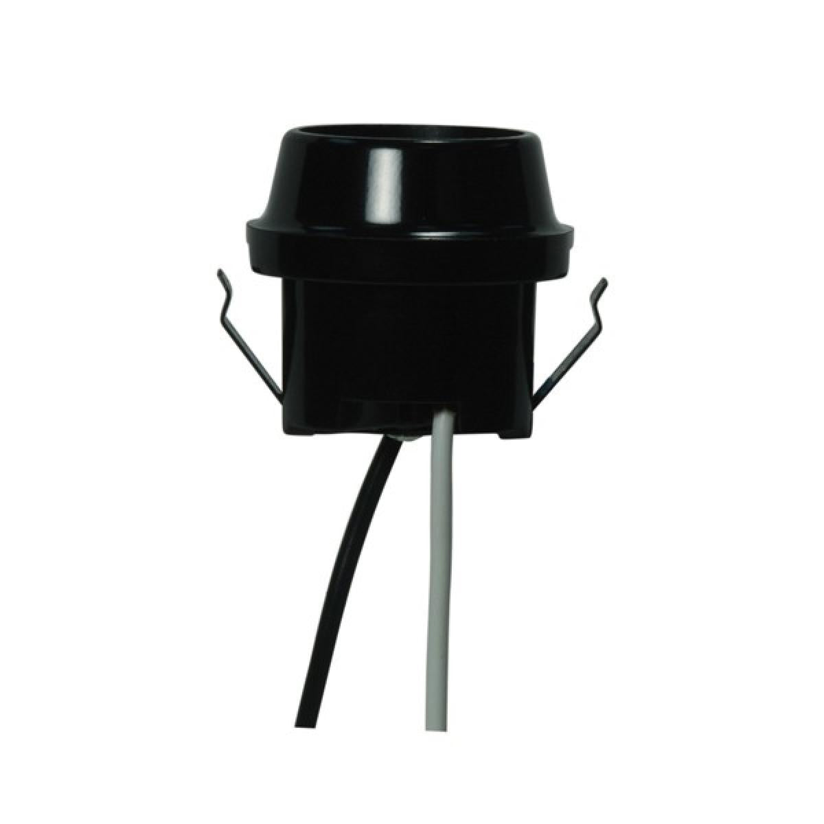 Satco - 80-1766 - Snap-In Double With Flange Rim - Black