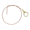 (4-Pack) 1/4 Ip Round Ground Lug in Bare Copper