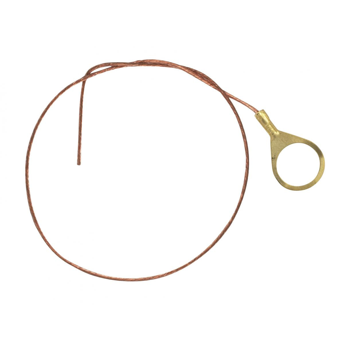 (4-Pack) 1/4 Ip Round Ground Lug in Bare Copper
