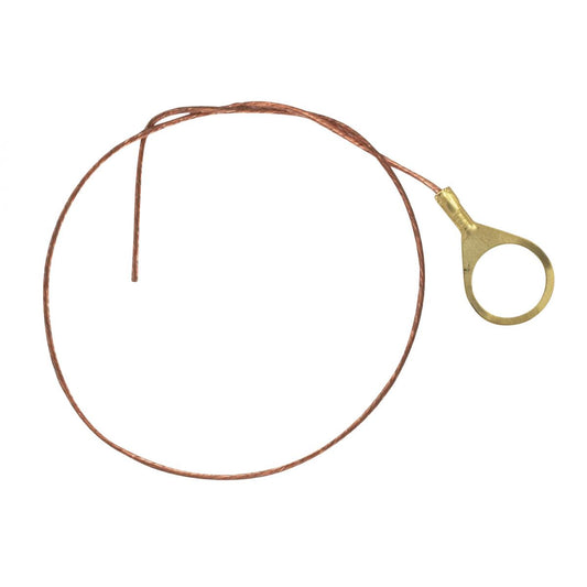(4-Pack) 1/4 Ip Round Ground Lug in Bare Copper