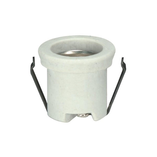 (4-Pack) Keyless Porcelain With Flange And Double Clip in White
