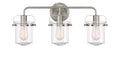Jaxon Three Light Bath Bar Vanity in Brushed Nickel