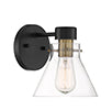 Willow Creek One Light Wall Sconce in Matte Black