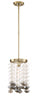 Villa Rose One Light Mini Pendant in Brushed Gold
