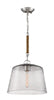 Windrush One Light Pendant in Polished Nickel