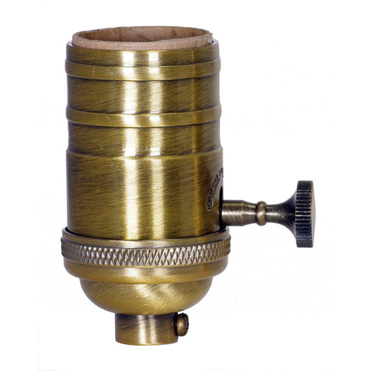 Socket in Antique Brass