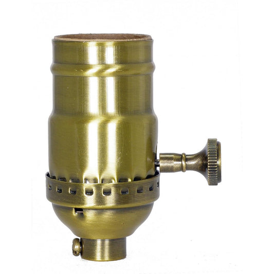 Socket in Antique Brass