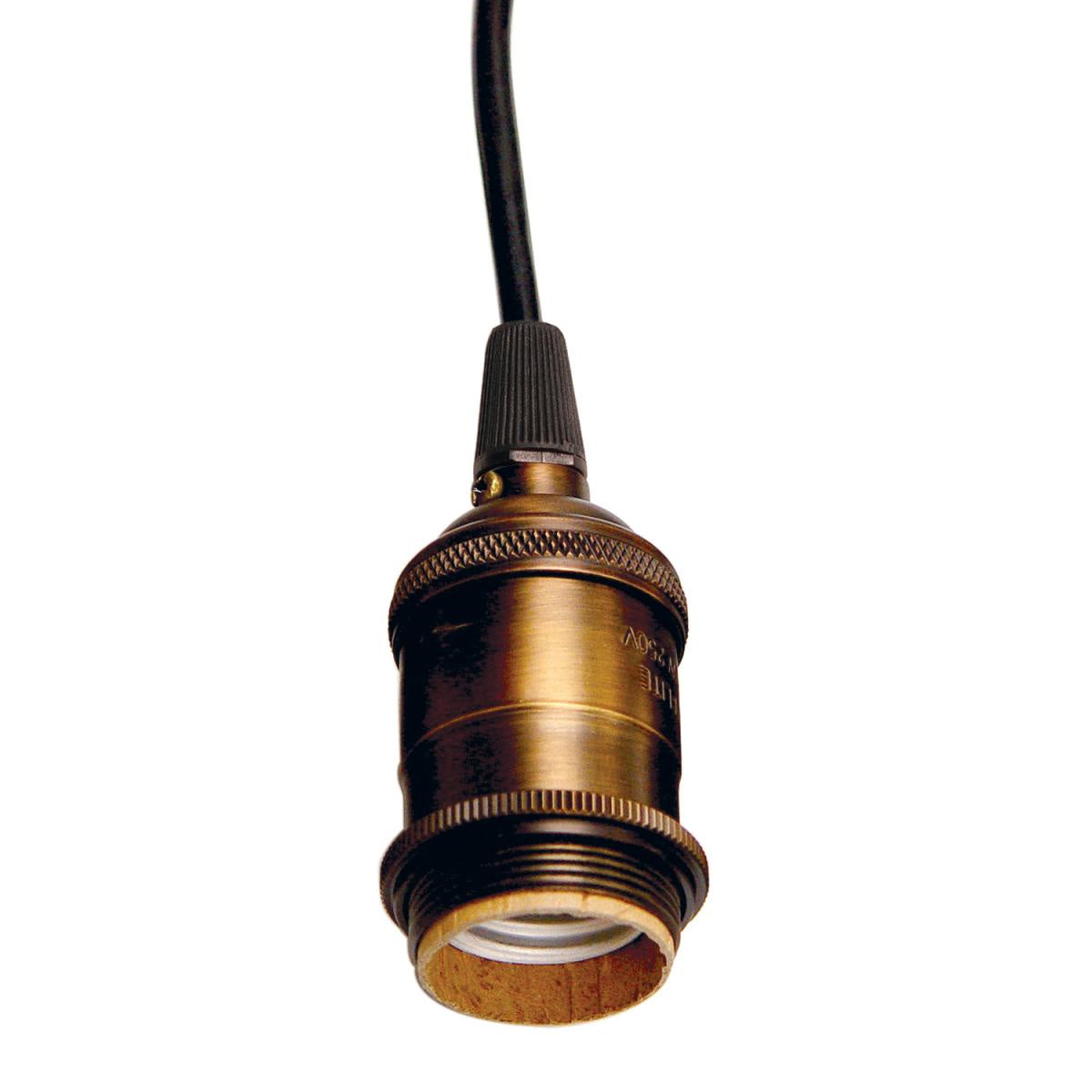 Lampholder in Dark Antique Brass