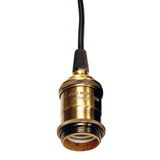 Lampholder in Antique Brass