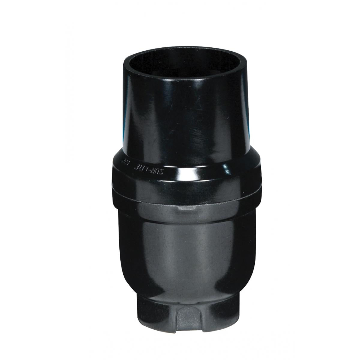 (4-Pack) Full Size Keyless 1/8 Ip Cap With Metal Bushing in Black