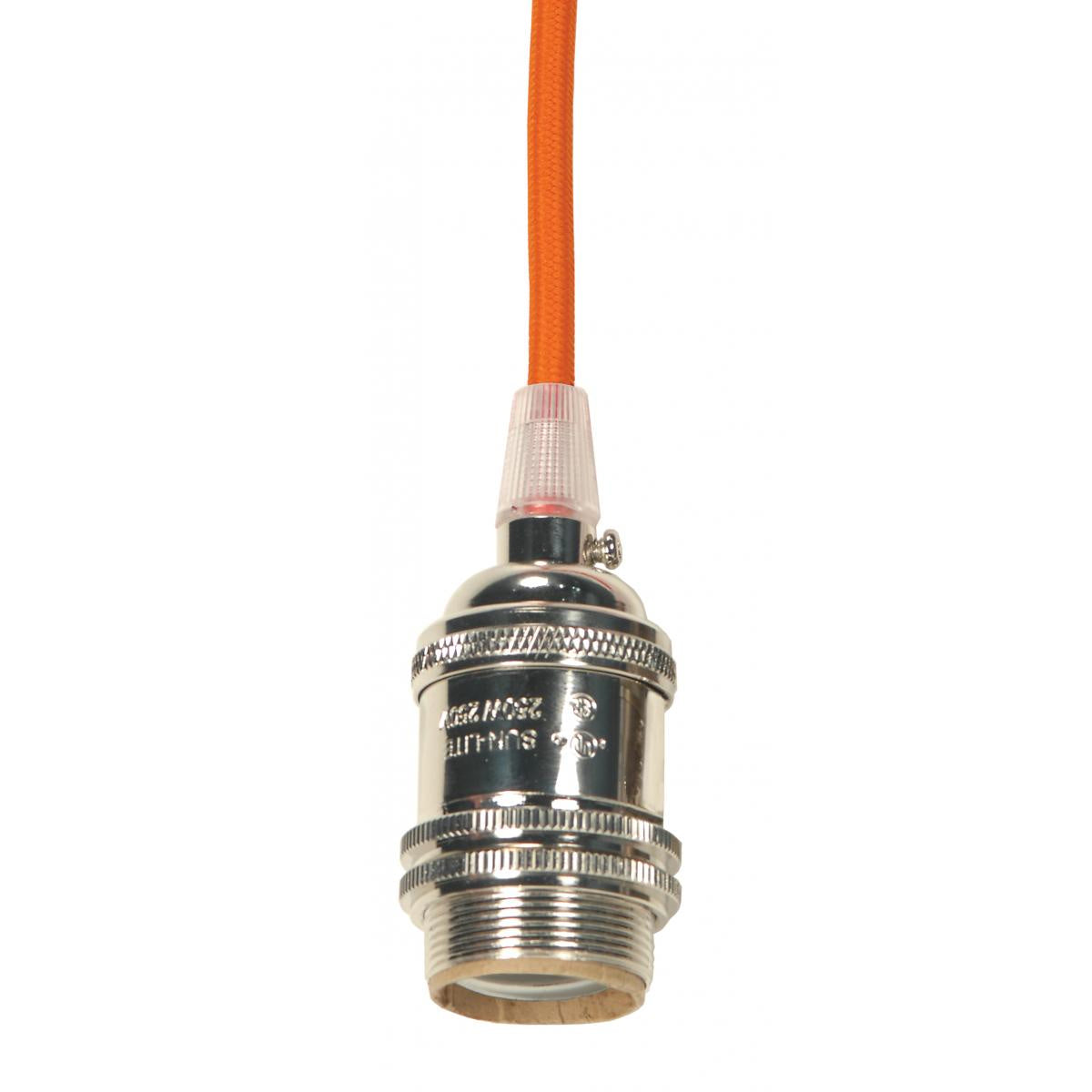 Lampholder in Polished Nickel / Glass