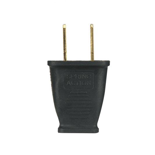 (4-Pack) Plug2 Pole 2 Wire in Black