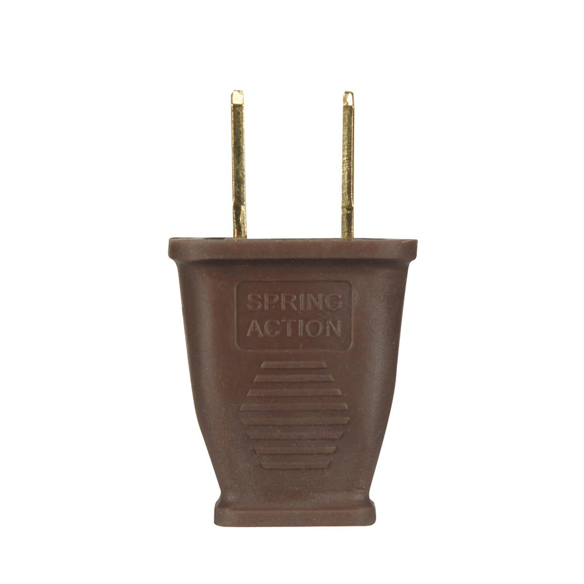 (4-Pack) Plug2 Pole 2 Wire in Brown