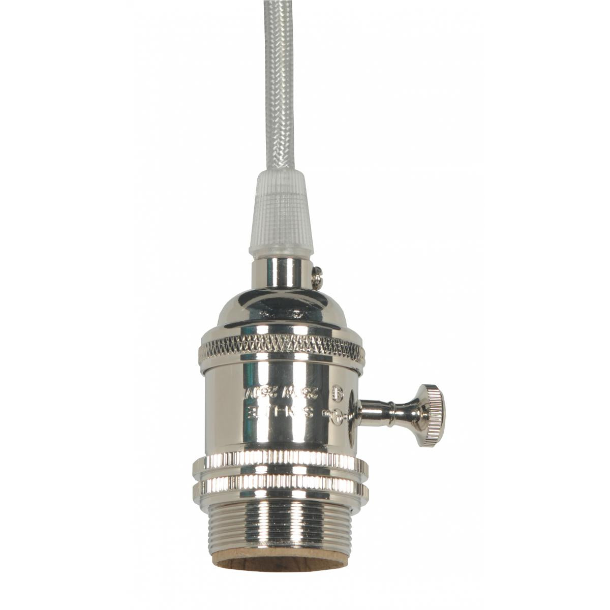 Satco - 80-2439 - Lampholder - Polished Nickel / Glass