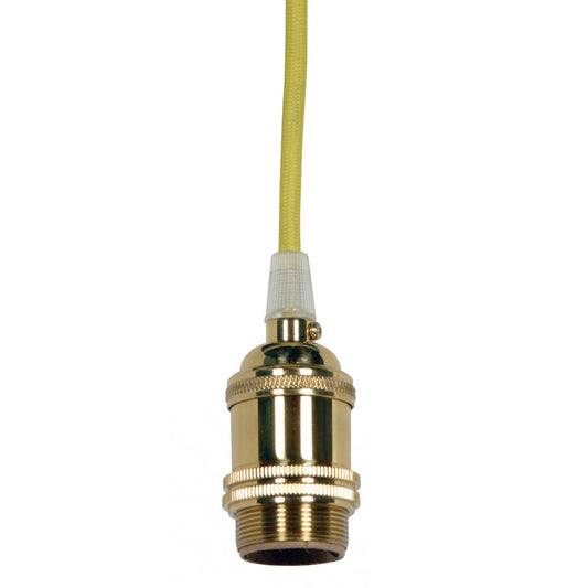 Lampholder in Polished Brass / Glass