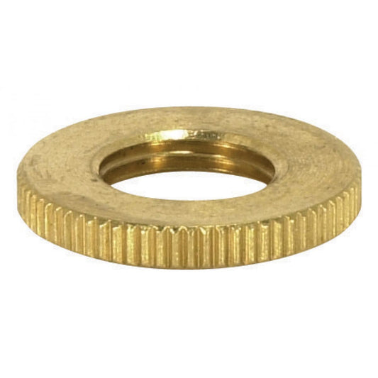 (4-Pack) Knurled Locknut in Burnished / Lacquered