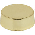 (4-Pack) 1" Plain Knob in Polished Brass