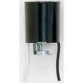 (4-Pack) Satco 90-1151 Keyless Lampholder, 36" AWM B/W Leads 105C, 1/8 IP Hickey, 2" Overall Height, 1-1/4" Diameter, 660W, Black