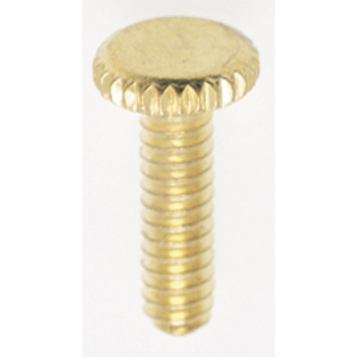 (4-Pack) Head Thumb Screw in Brass Plated