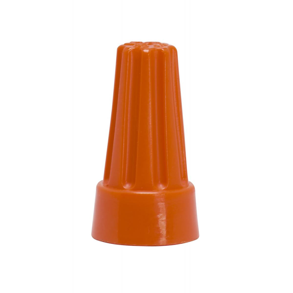 (4-Pack) Wire Connector With Spring Inserts in Orange