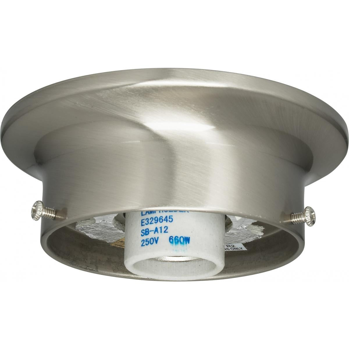 Satco - 90-1435 - Wired Holder - Brushed Nickel