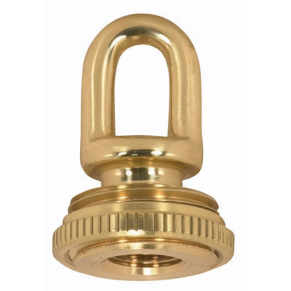1/4 Ip Matching Screw Collar Loop With Ring in Polished / Lacquered