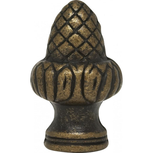 (4-Pack) Finial in Antique Brass