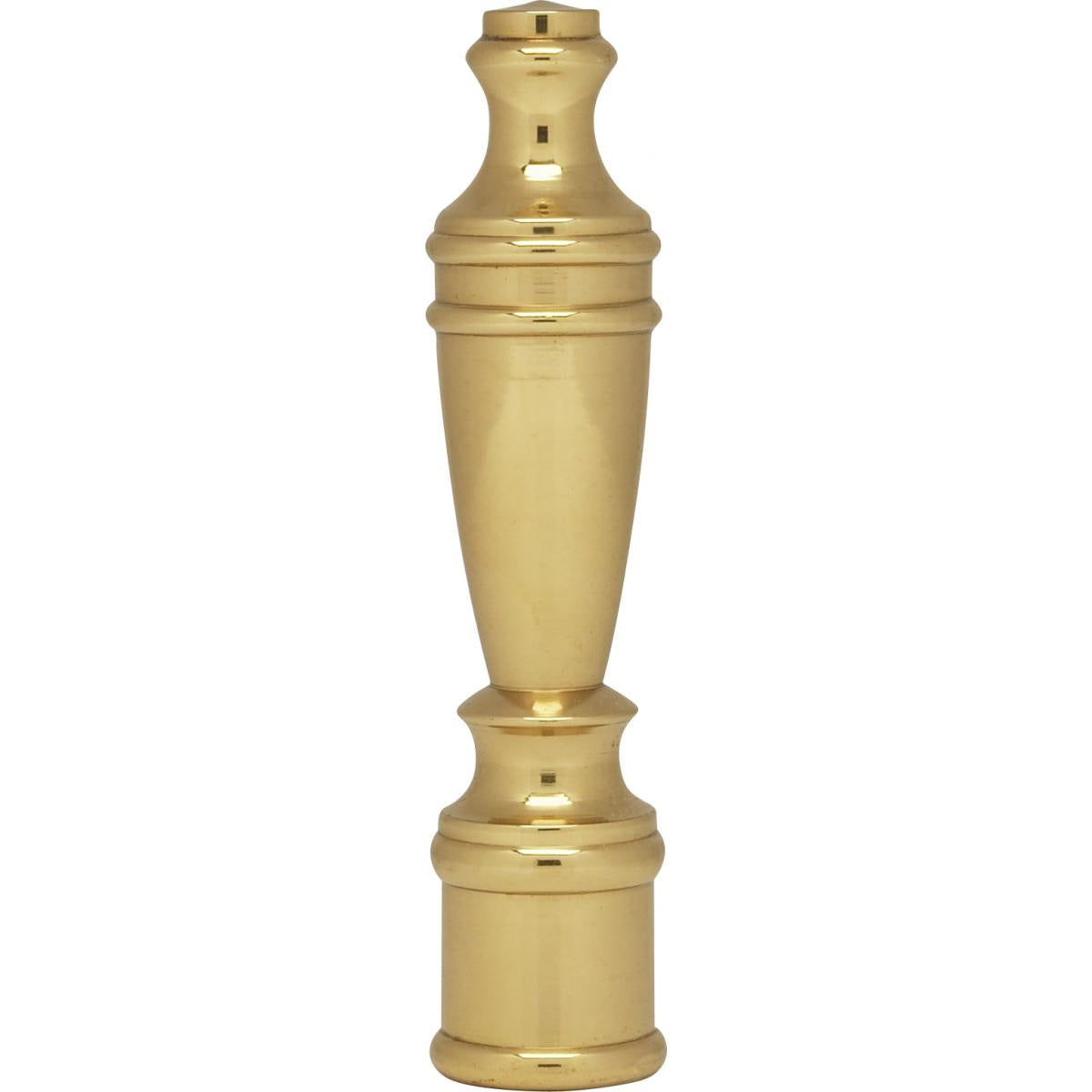 (4-Pack) Finial in Polished Brass