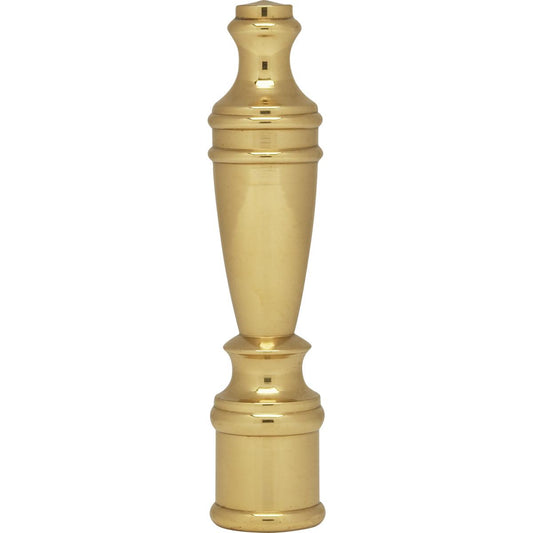 (4-Pack) Finial in Polished Brass