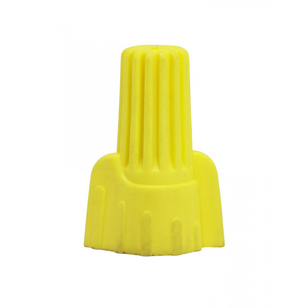 Satco - 90-2237 - Wing Nut Wire Connector With Spring Inserts - Yellow