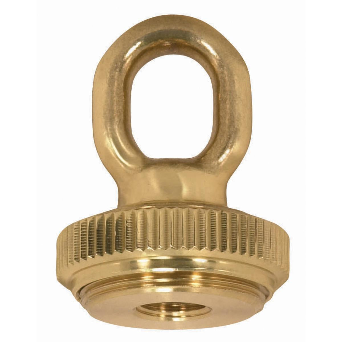1/4 Ip Matching Screw Collar Loop With Ring in Polished / Lacquered