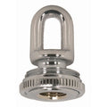 Satco - 90-2300 - 1/4 Ip Matching Screw Collar Loop With Ring - Polished Chrome