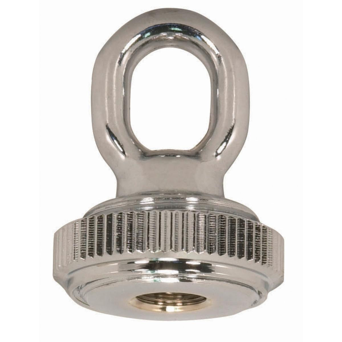 1/4 Ip Matching Screw Collar Loop With Ring in Polished Chrome
