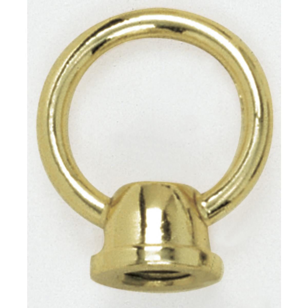 (4-Pack) 1-1/2" Female Loop in Brass Plated