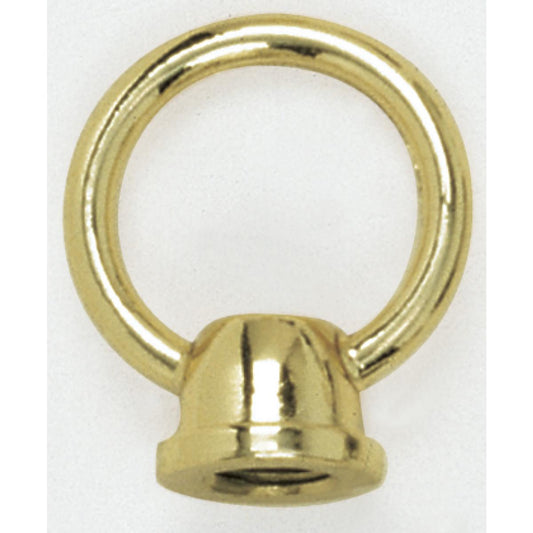 (4-Pack) 1-1/2" Female Loop in Brass Plated