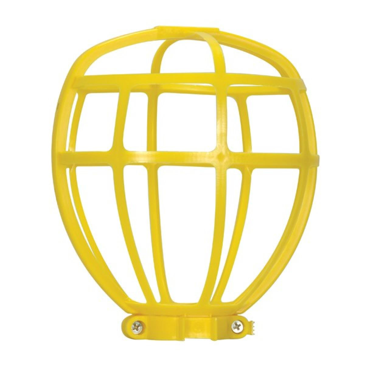 Satco - 90-2612 - Trouble Light Plastic Cage Suitable For Outdoor - Yellow
