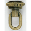 (4-Pack) 1/4 Ip Matching Screw Collar Loop With Ring in Antique Brass